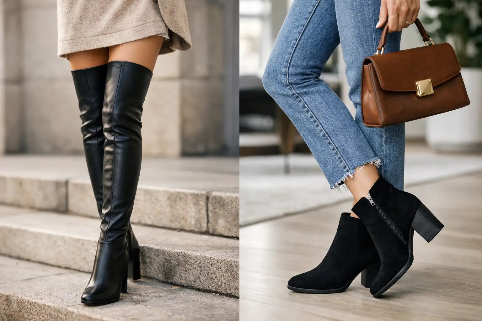 Botas largas o botines: cuál elegir según tu look