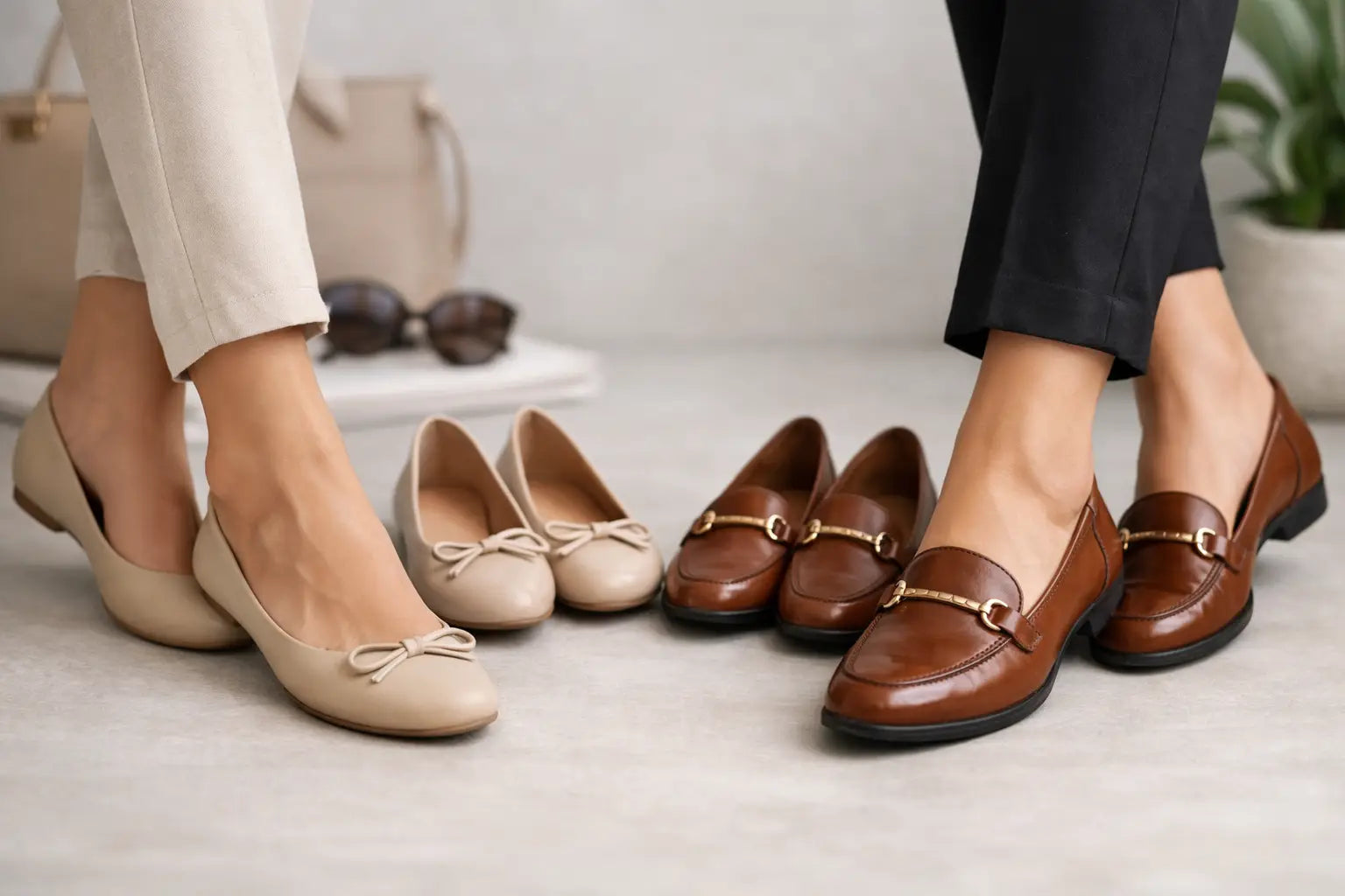 Baletas vs mocasines mujer: cuál te favorece