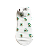 Media tobillera color blanco x verde Ref5