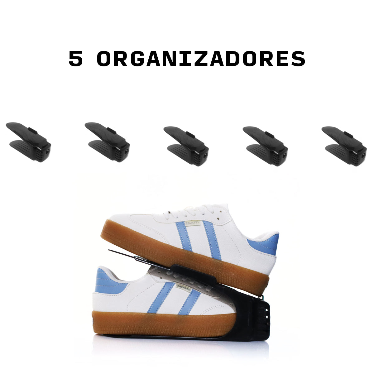 Organizadores de zapatos ahorrador de espacio paquete de 5 unidades