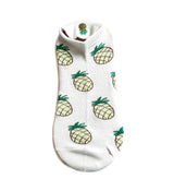 Media tobillera color blanco x pineapples Ref8