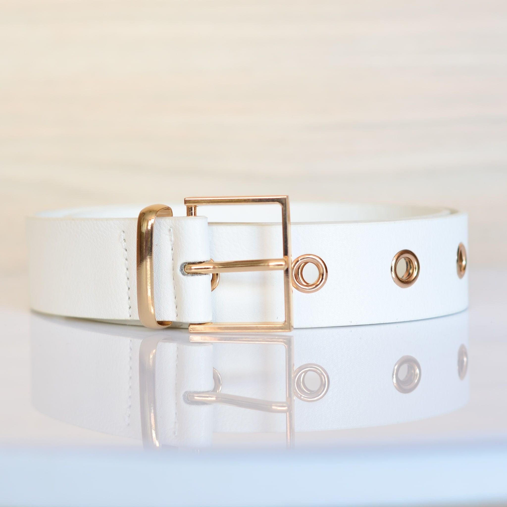 Correa blanco para mujer BELT11-Z390