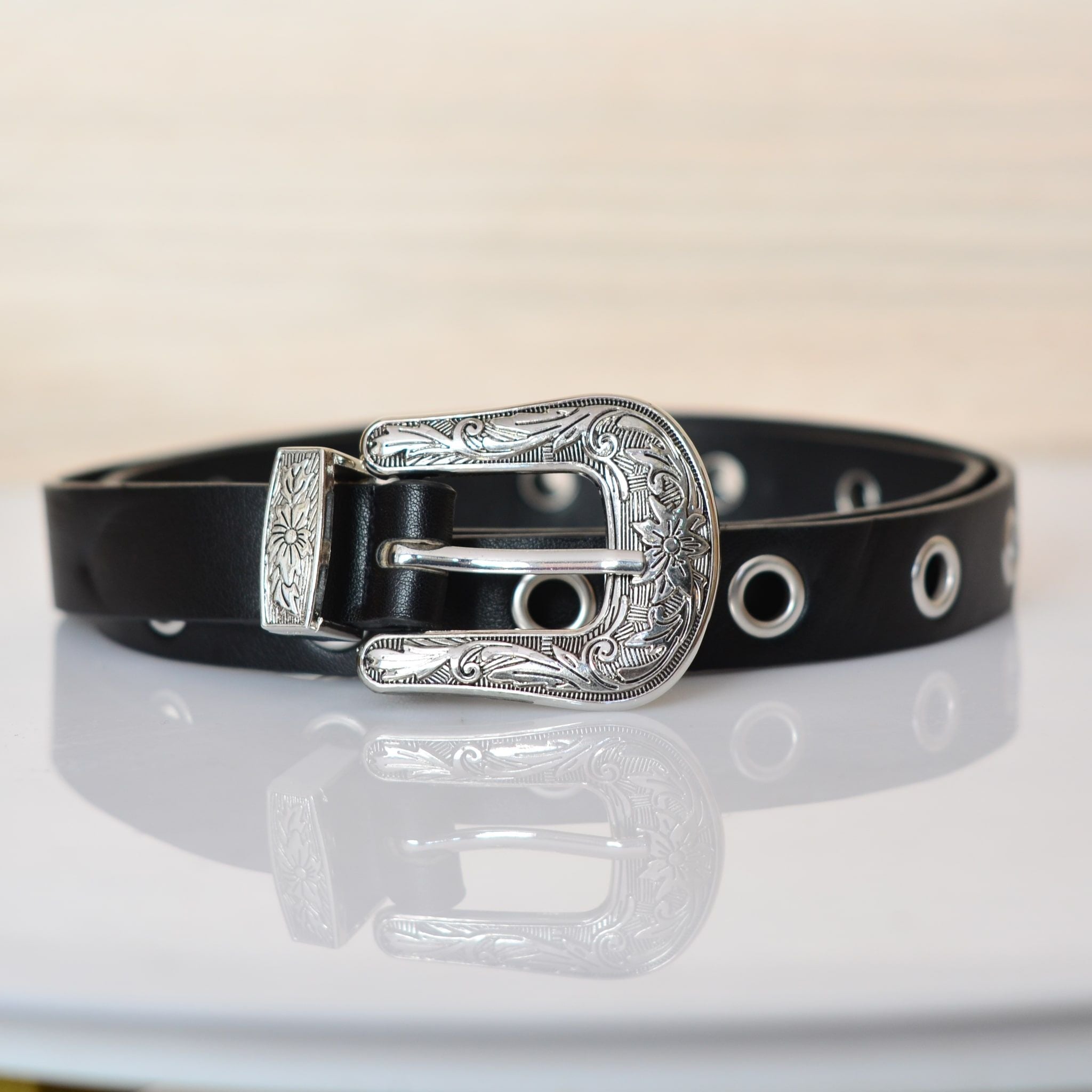 Correa negro para mujer BELT15-Z390