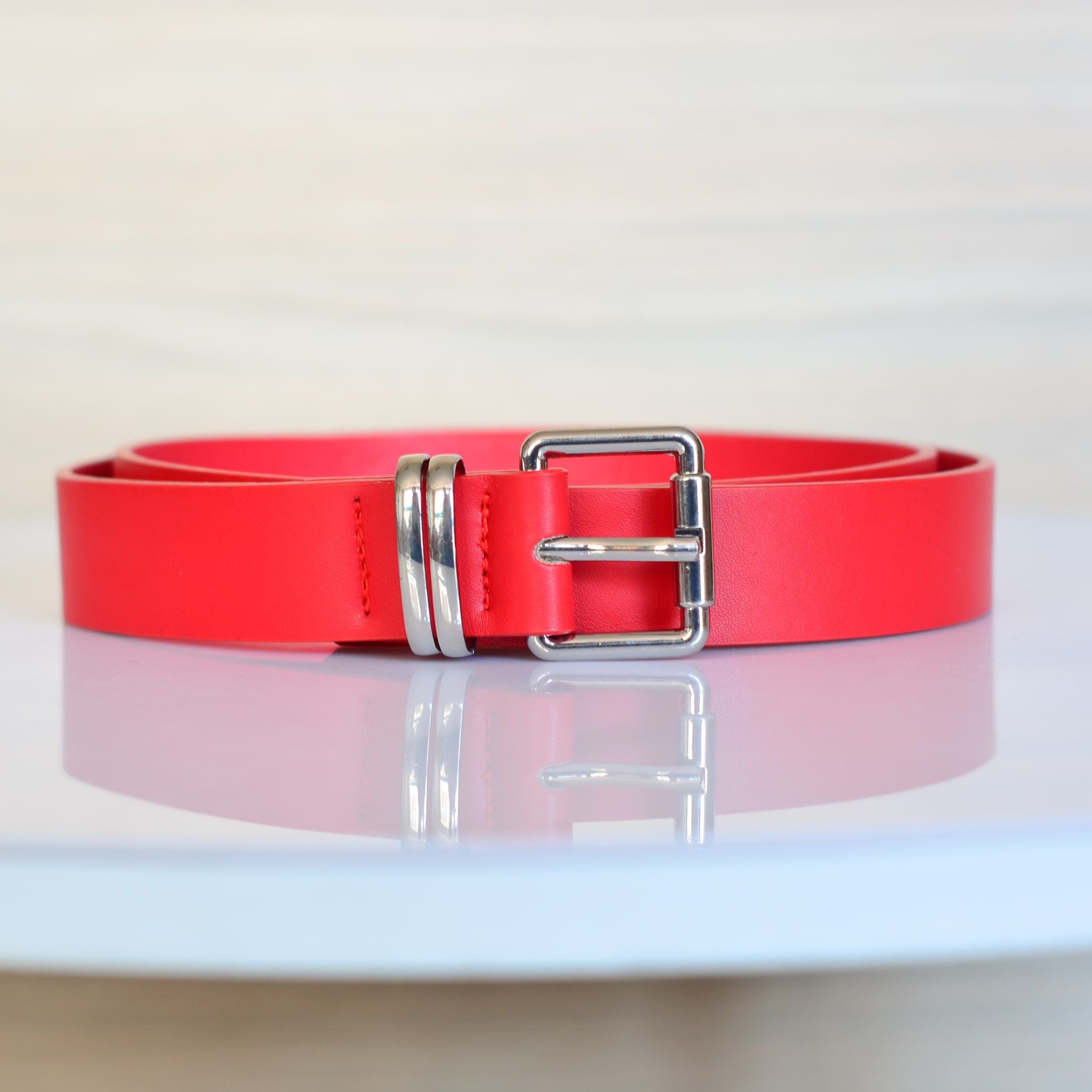 Correa rojo para mujer BELT8-Z390
