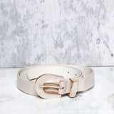 Correa taupe charol para mujer BELT9-Z390