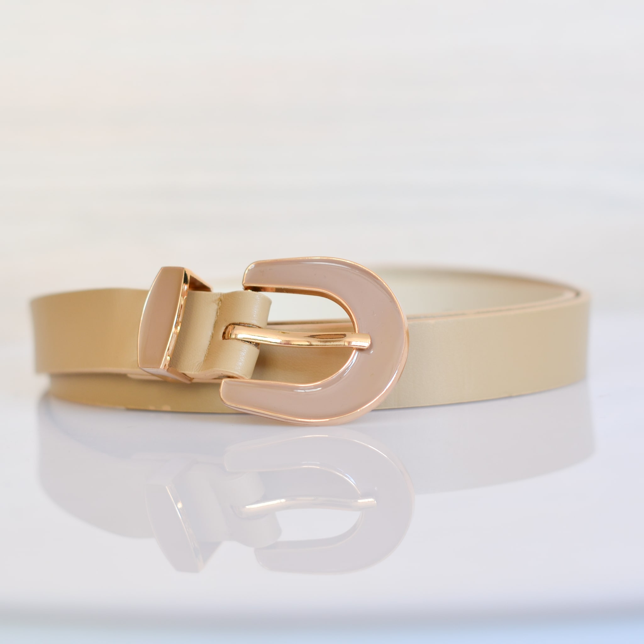 Correa beige para mujer BELT9-Z390