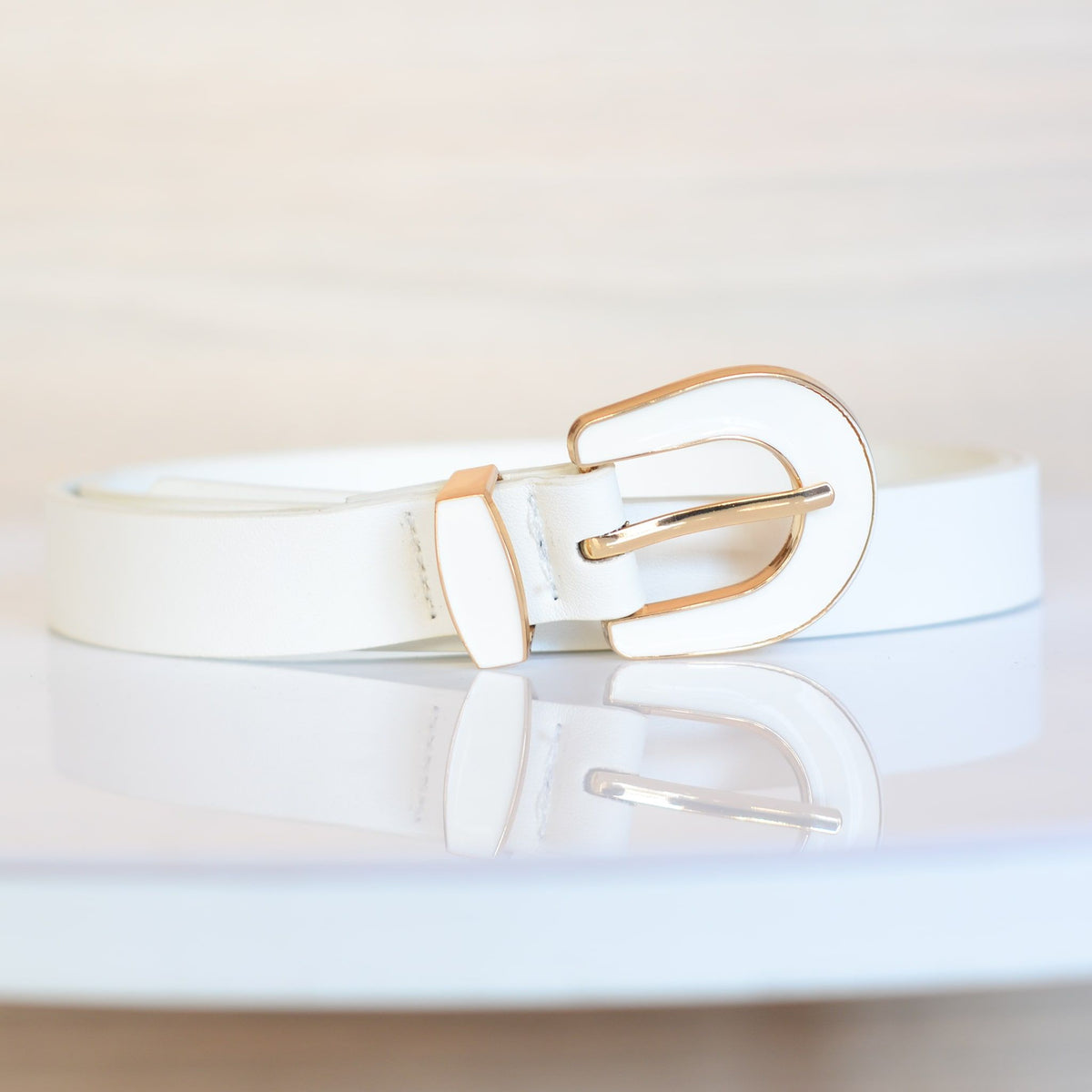 Correa blanco para mujer BELT9-Z390