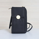Billetera portacelular negro para mujer BI-8080