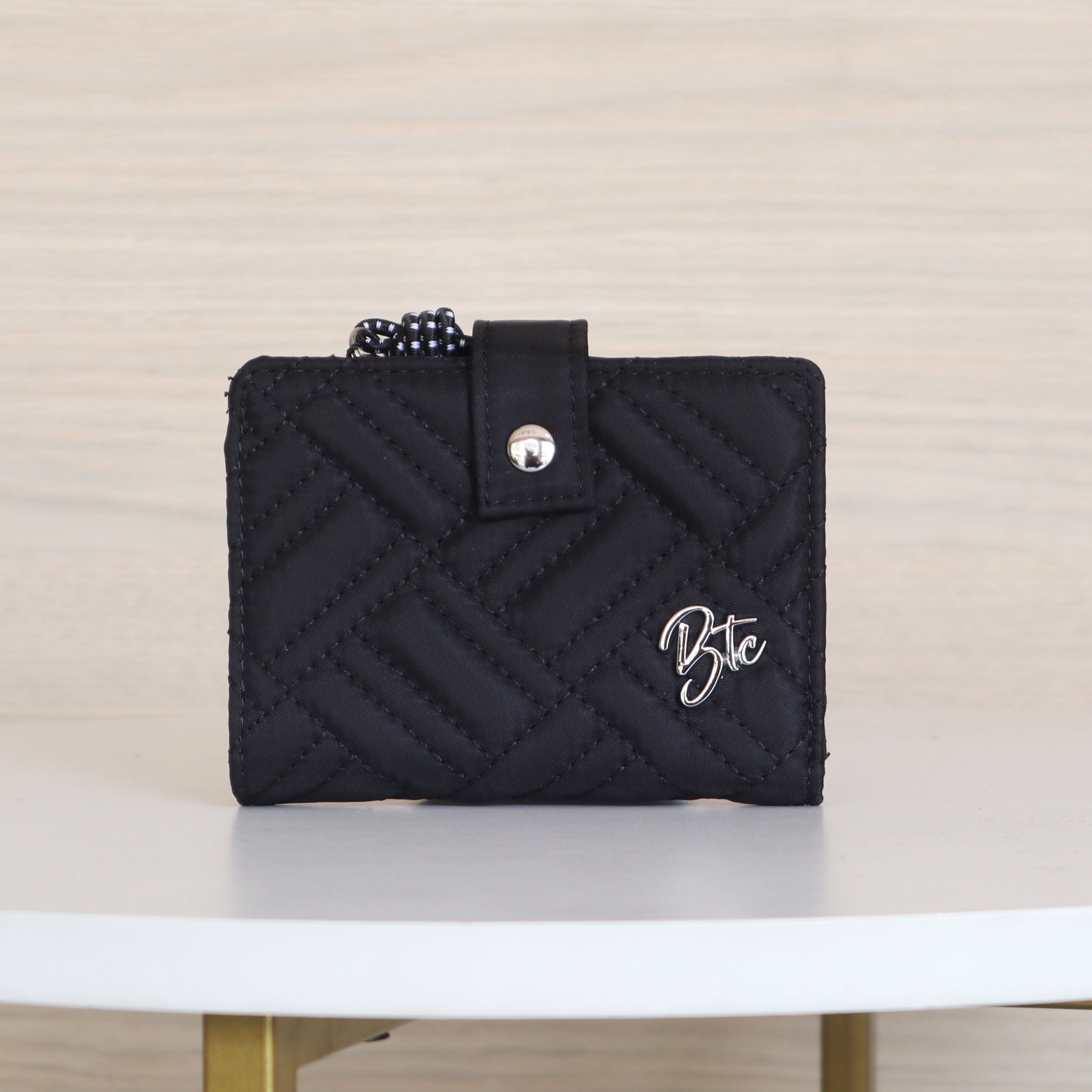 Billetera pequeña negro para mujer BI-MUMBAI