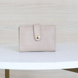Billetera pequeña taupe cuero para mujer BI-T97