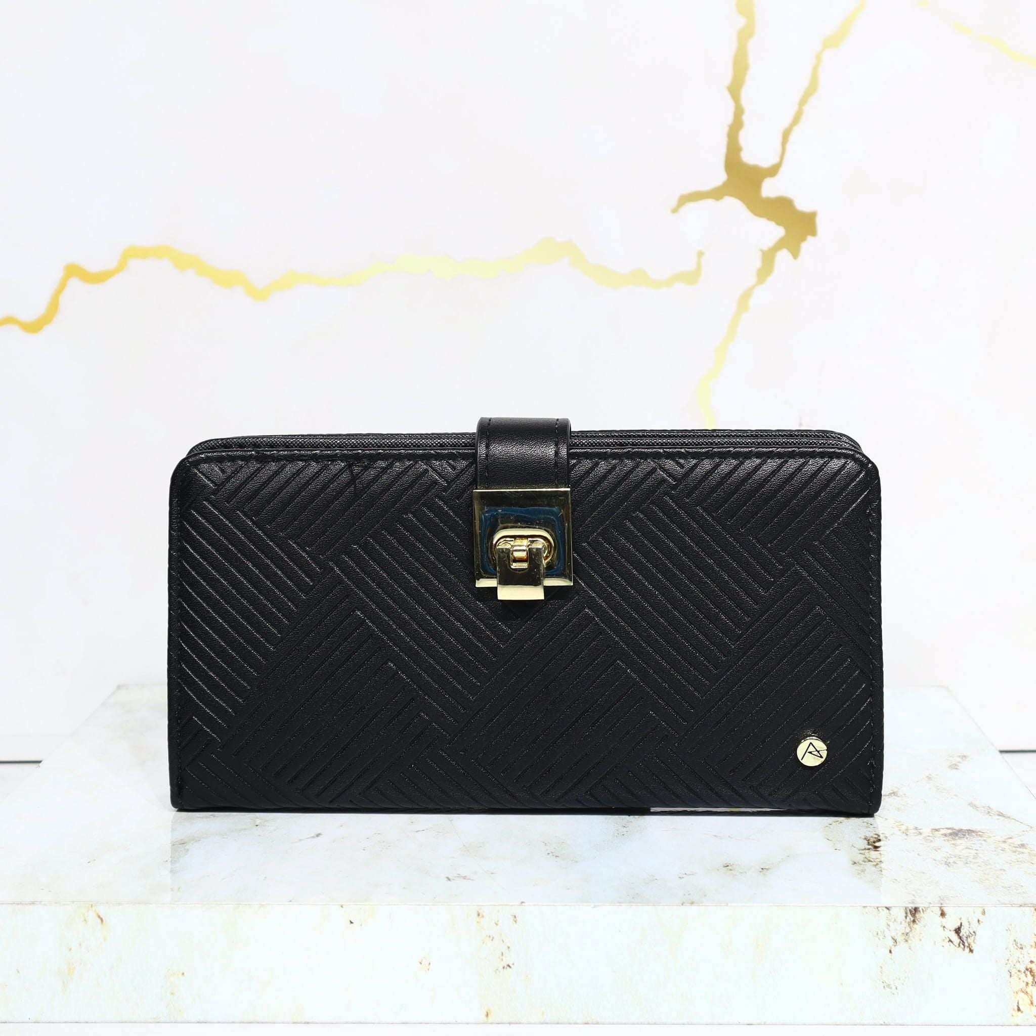 Billetera pequeña negro para mujer BI2006-21