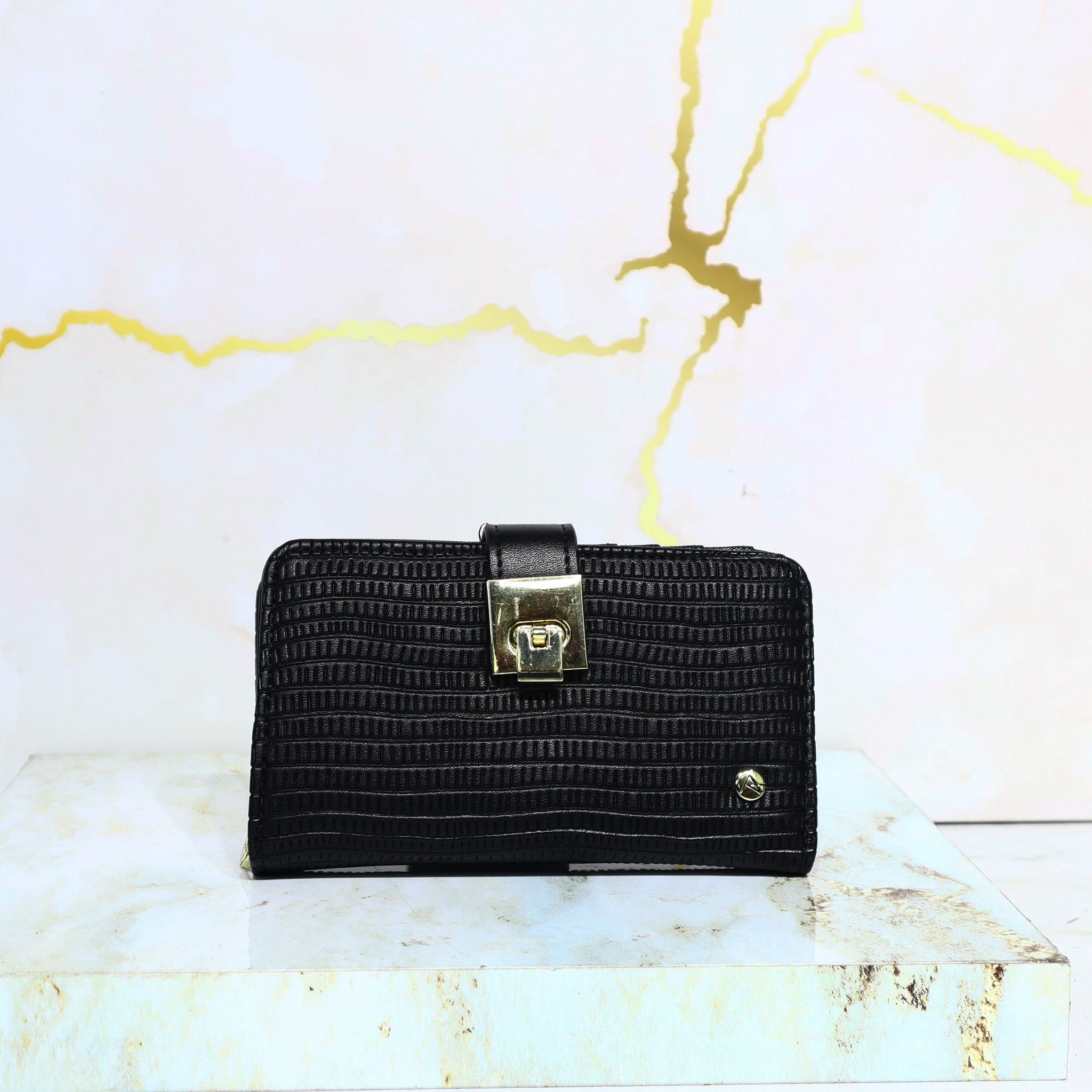 Billetera pequeña negro para mujer BI2010-17