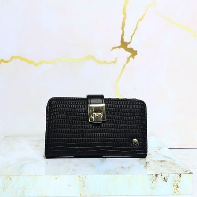 Billetera pequeña negro para mujer BI2010-17
