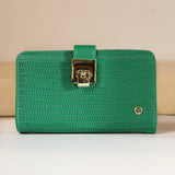 Billetera pequeña verde para mujer BI2010-17