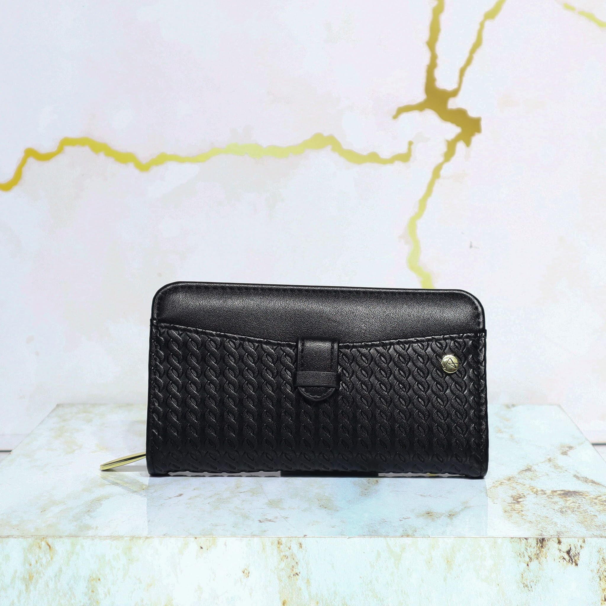 Billetera pequeña negro para mujer BI21393-10