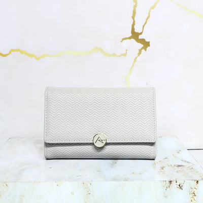 Billetera pequeña gris claro para mujer BI21402-1