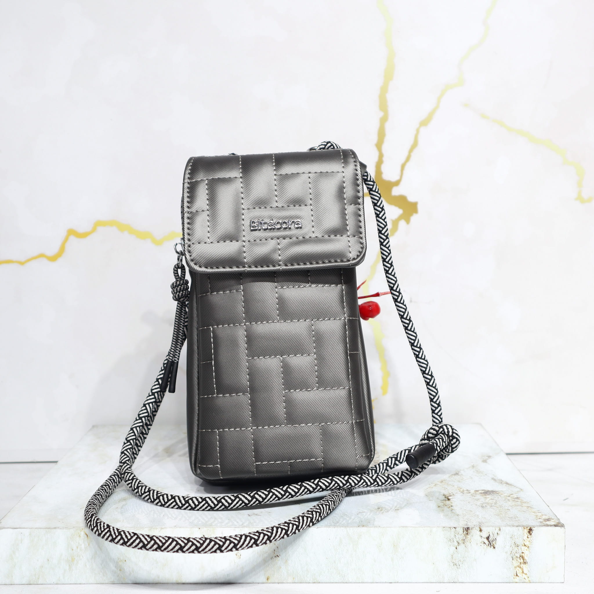 Portacelular plomo para mujer BI2152