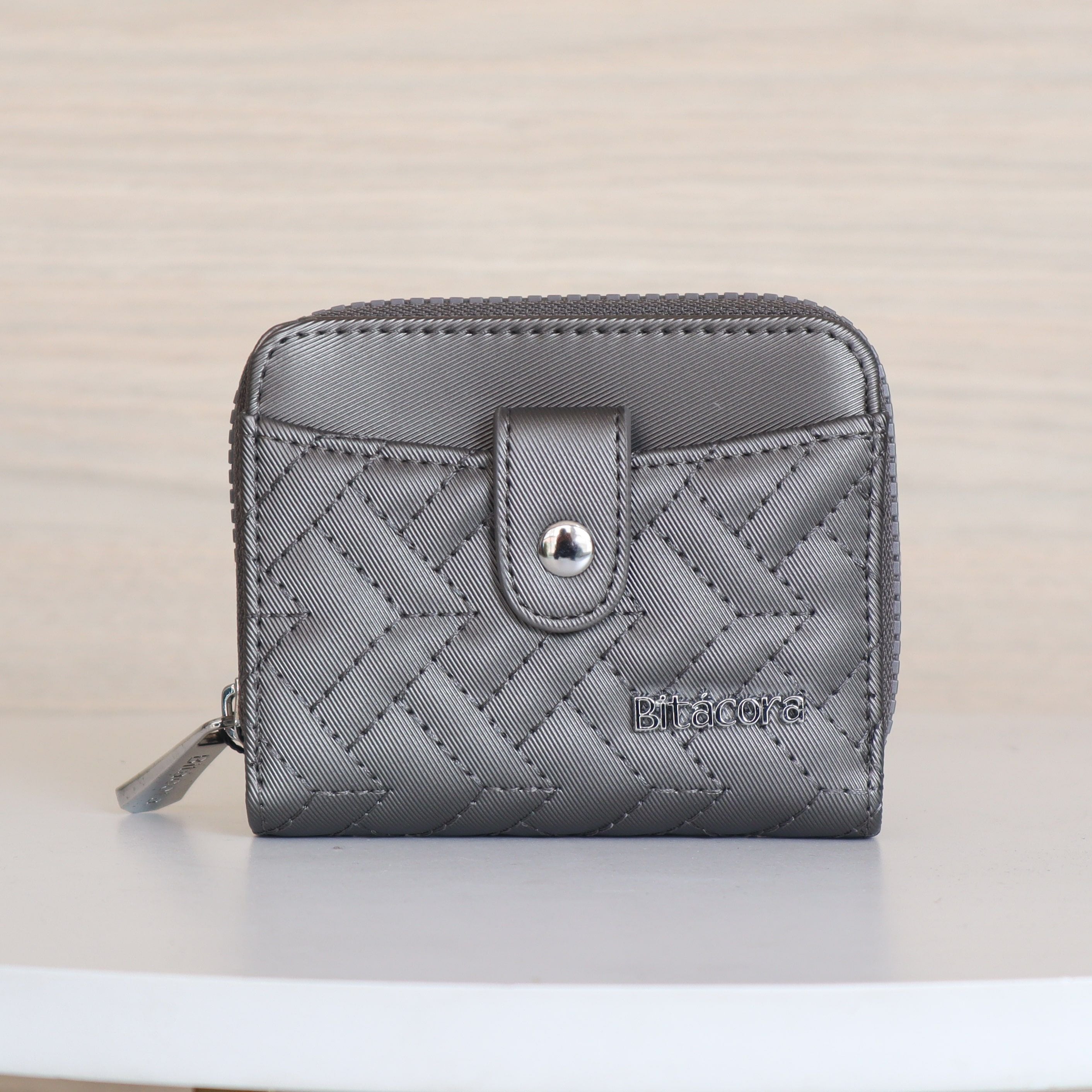 Billetera pequeña plomo para mujer BI-2197