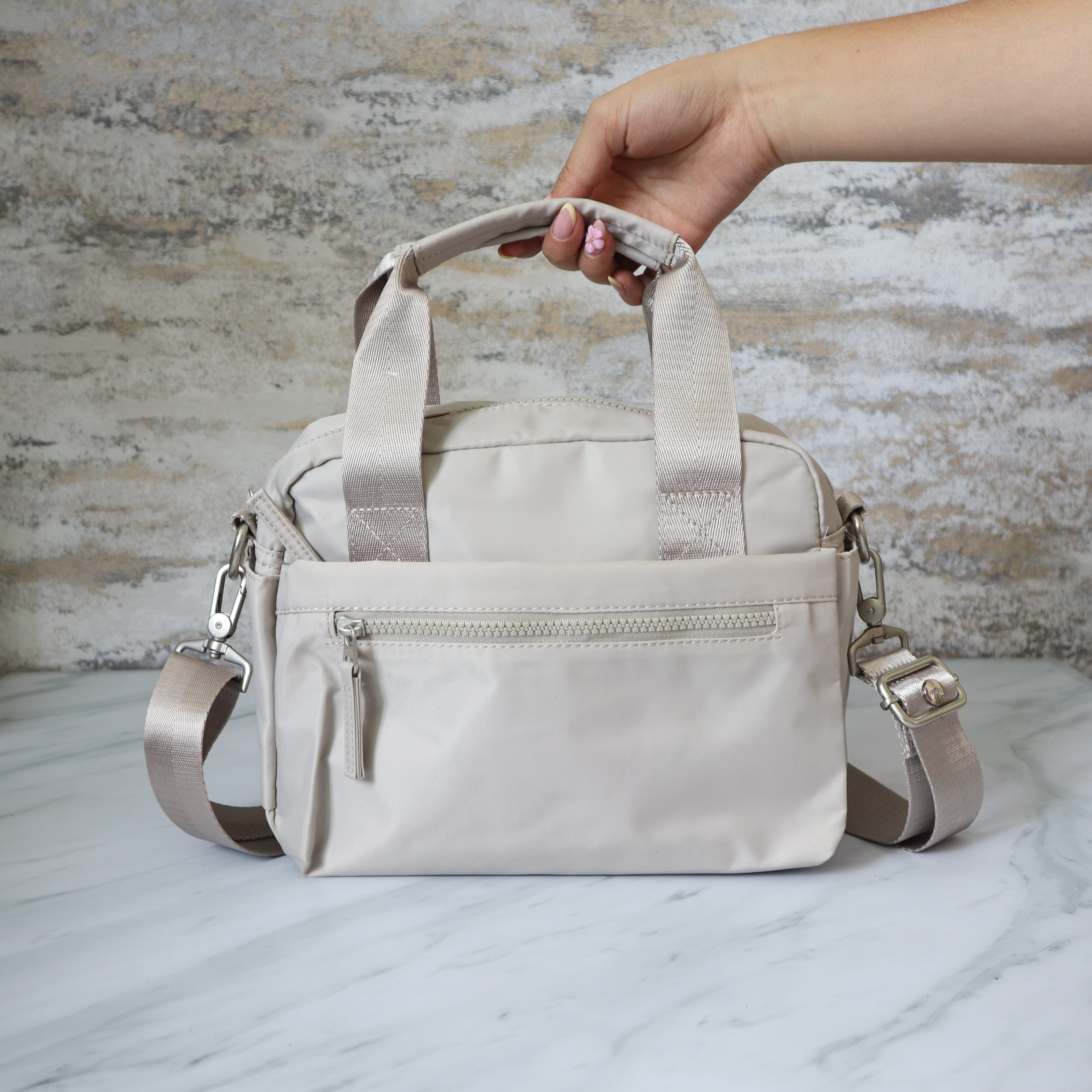 Bolso pequeño gris para mujer BOLZ4123