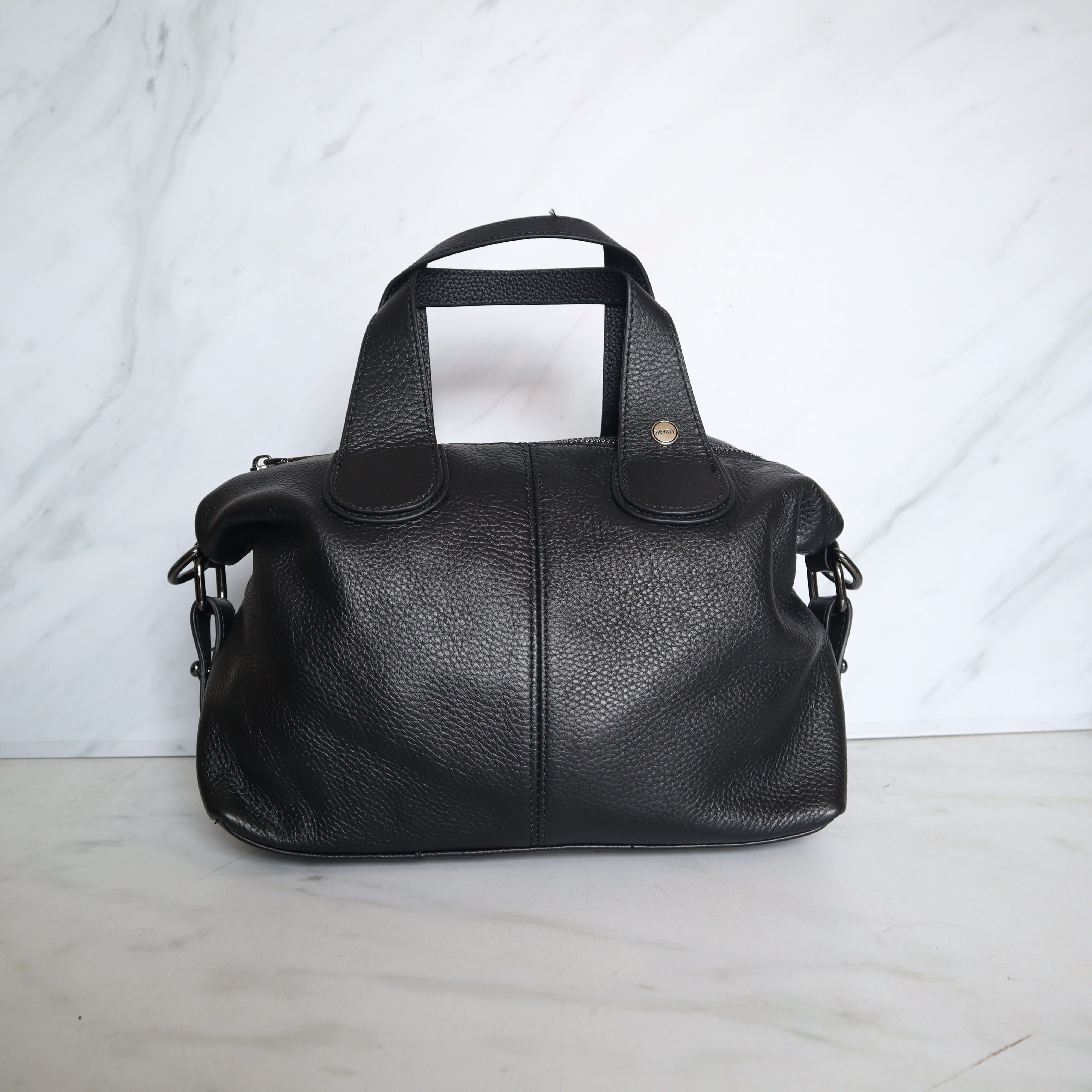Manos libres negro cuero para mujer BOLZ5008C