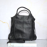 Bolso negro cuero para mujer BOLZ5048C
