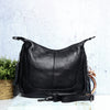 Manos libres negro cuero para mujer BOLZ5077C