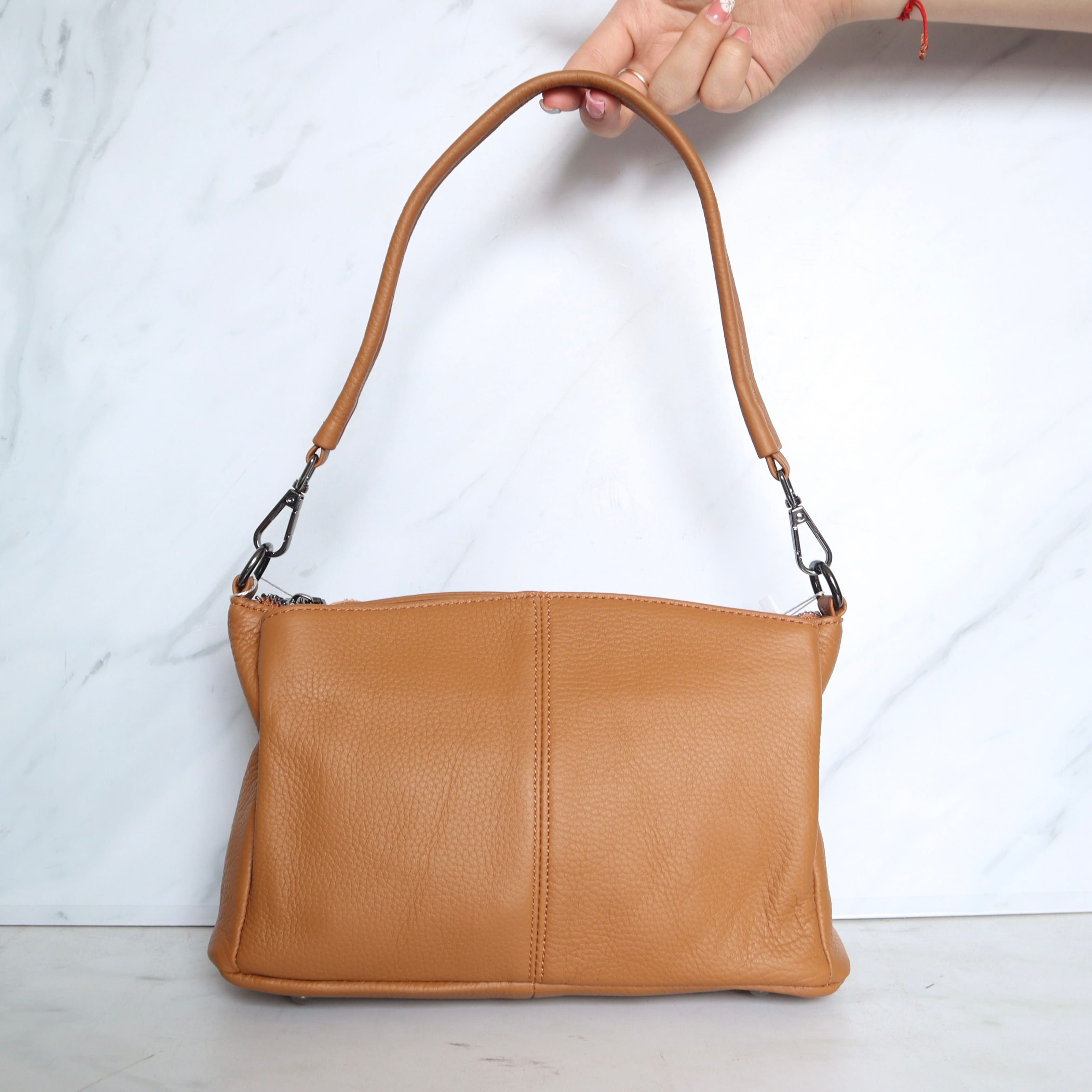 Manos libres miel cuero para mujer BOLZ5250C