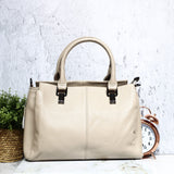 Bolso beige cuero para mujer BOLZ6010C
