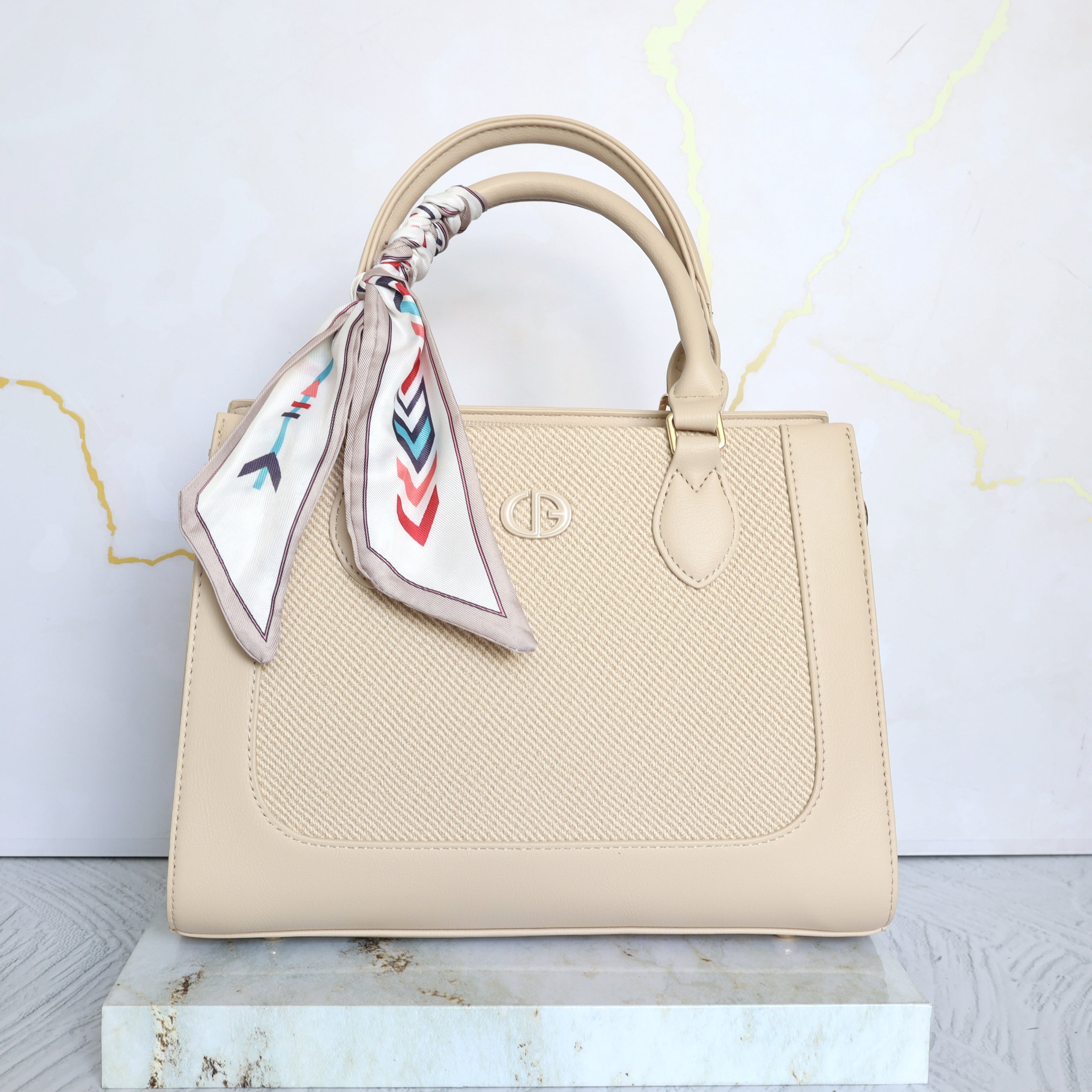 Bolso beige para mujer BOLZ7155
