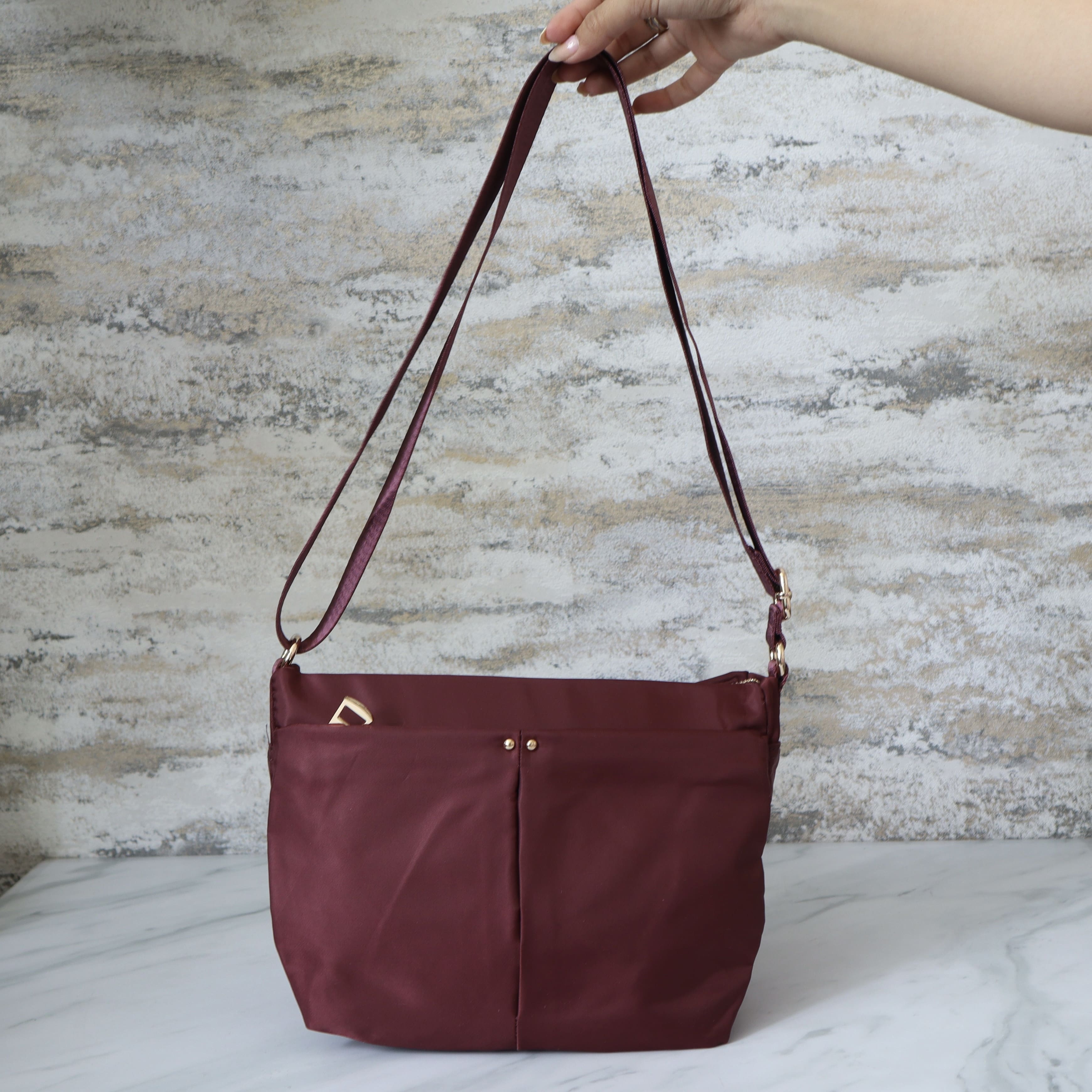 Bolso pequeño vinotinto para mujer BOLZ7167