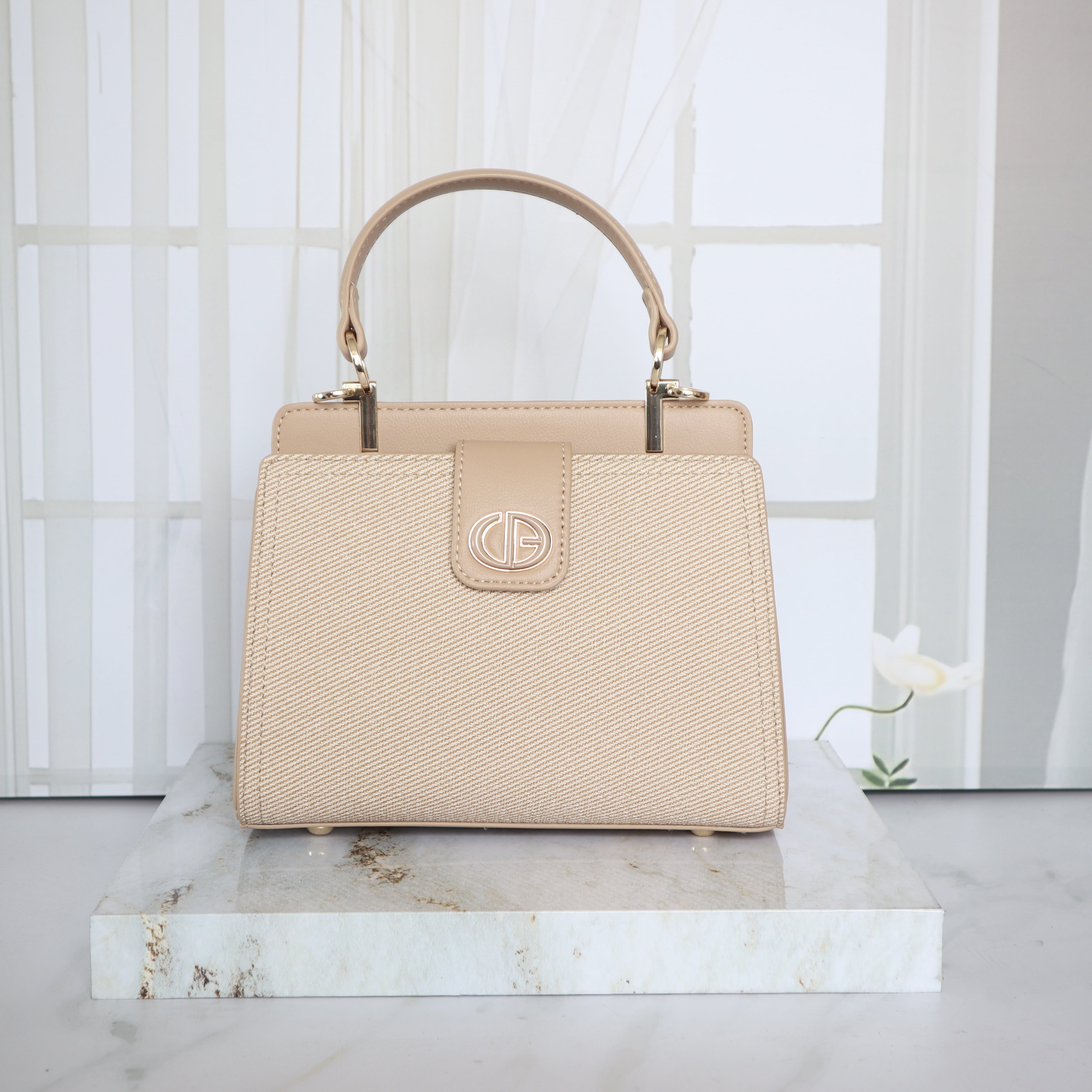 Bolso pequeño arena para mujer BOLZ7235