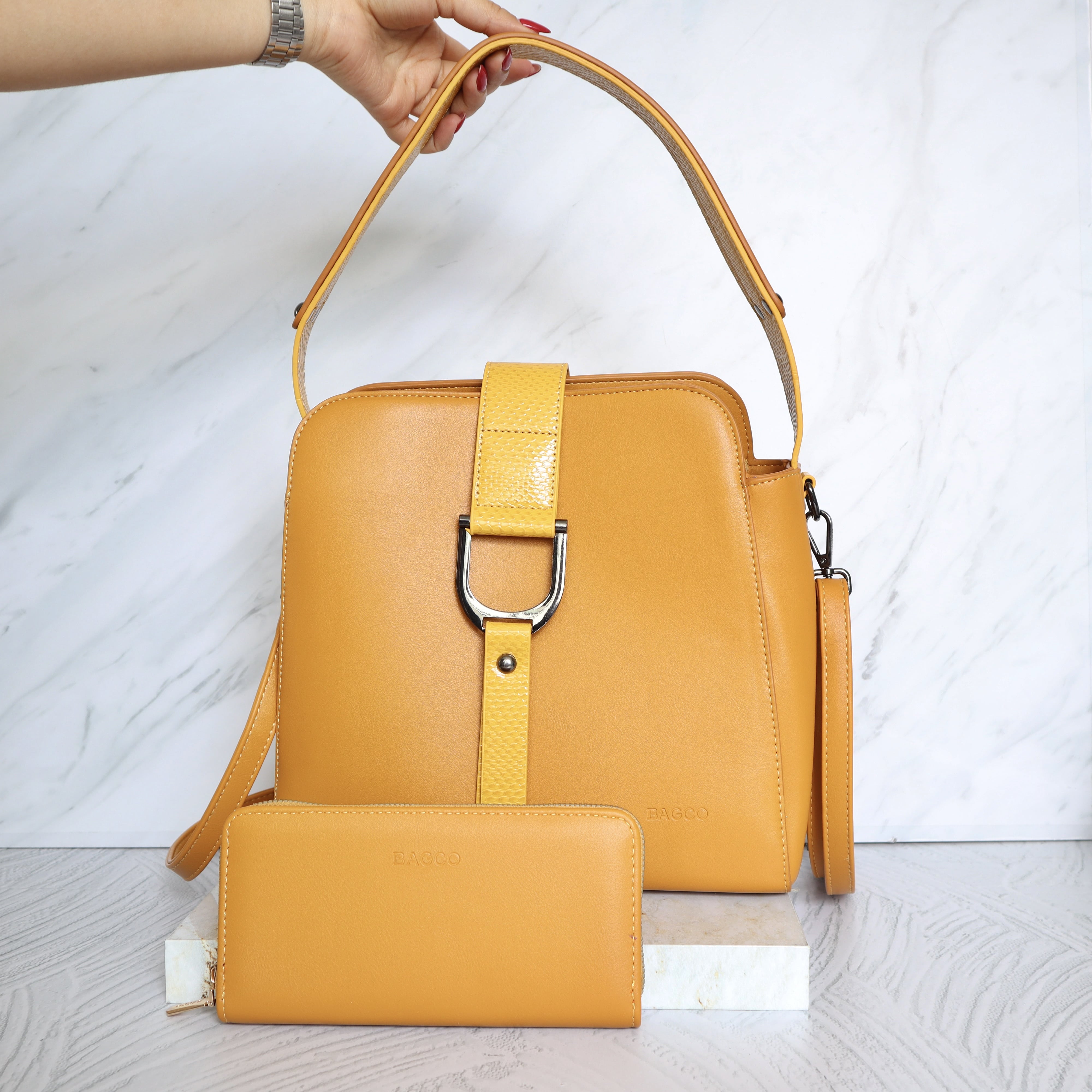 Bolso amarillo para mujer BOLZ8033
