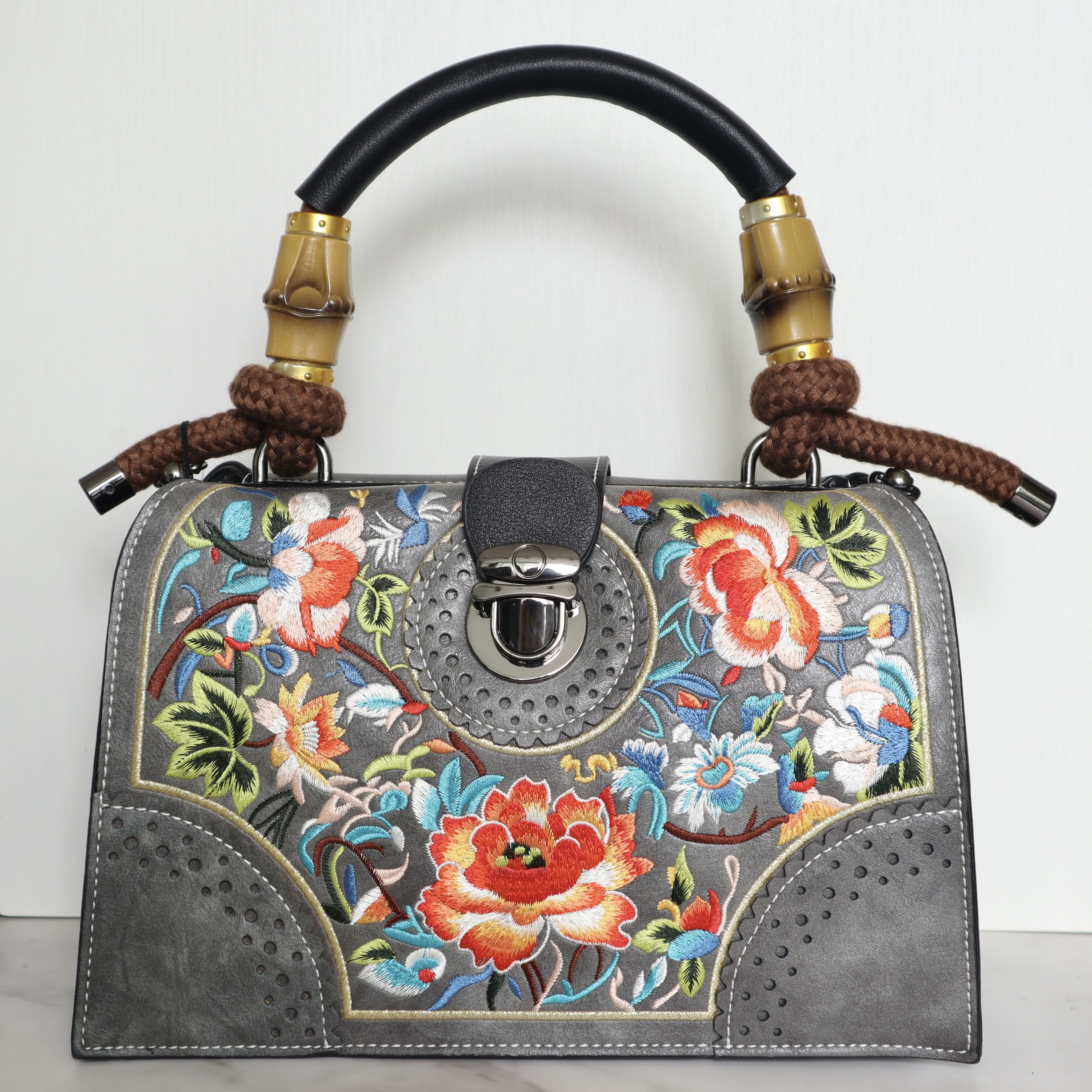Bolso gris para mujer BOLZ8793
