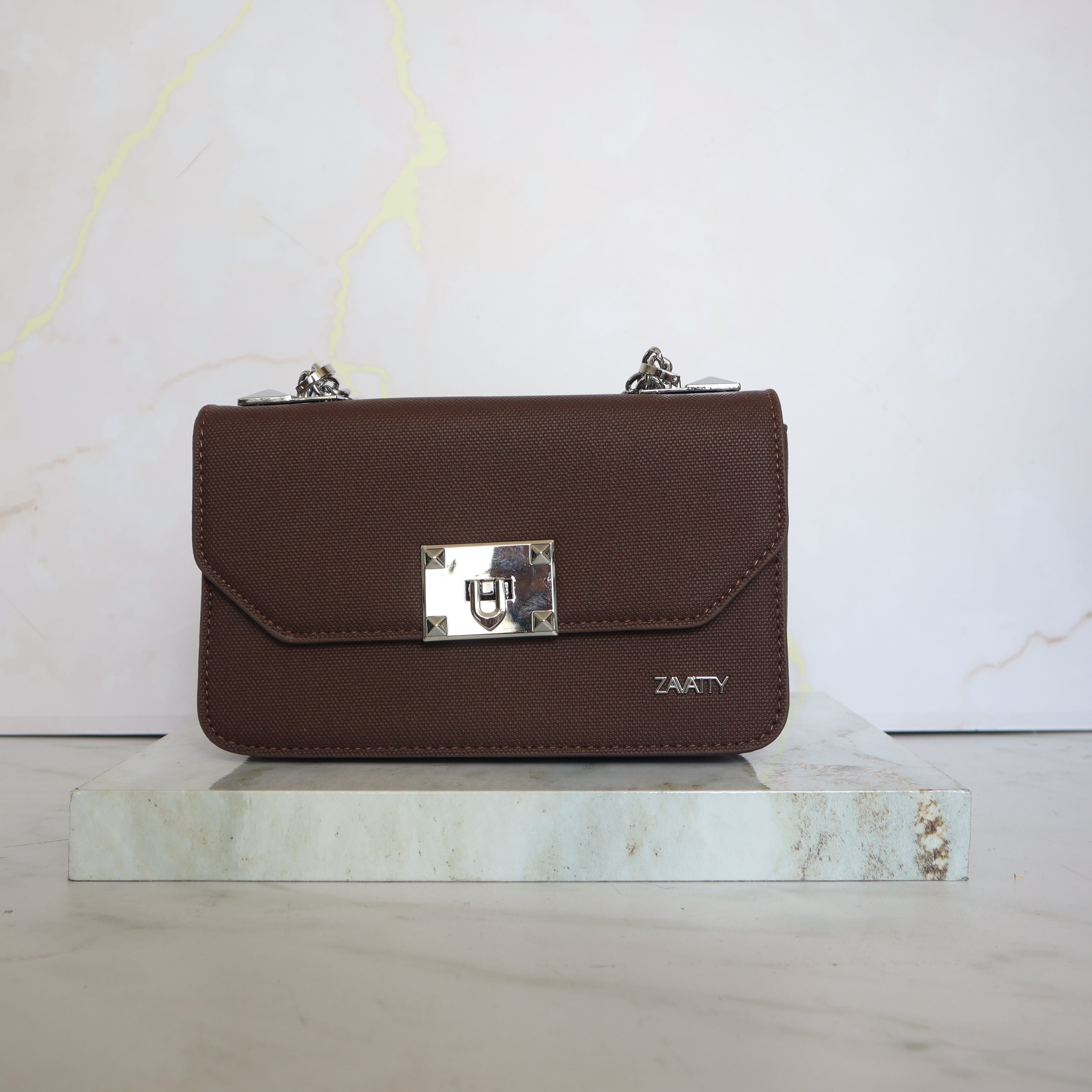 Manos libres cafe textura para mujer BOLZ8816