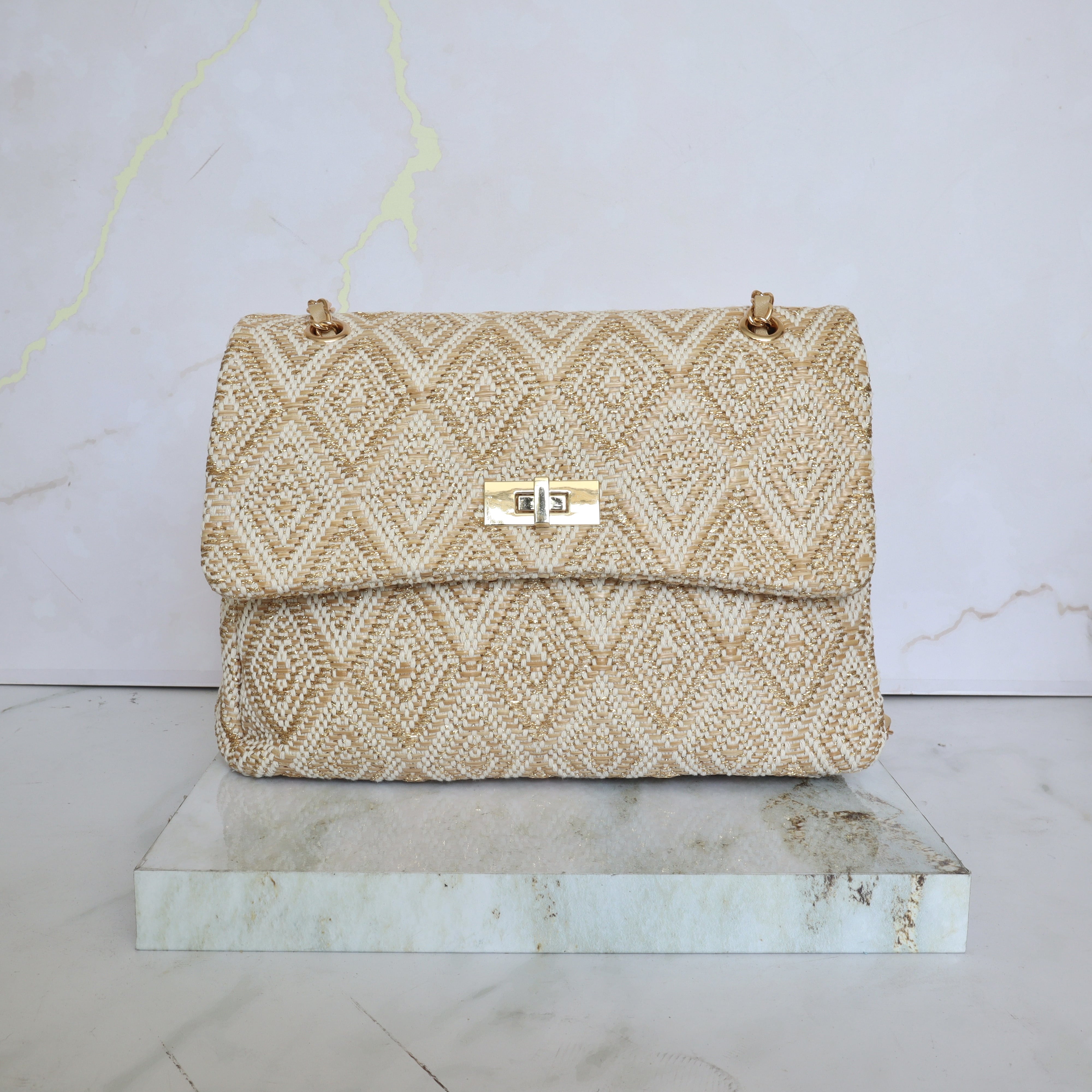 Manos libres beige para mujer BOLZPRINT1