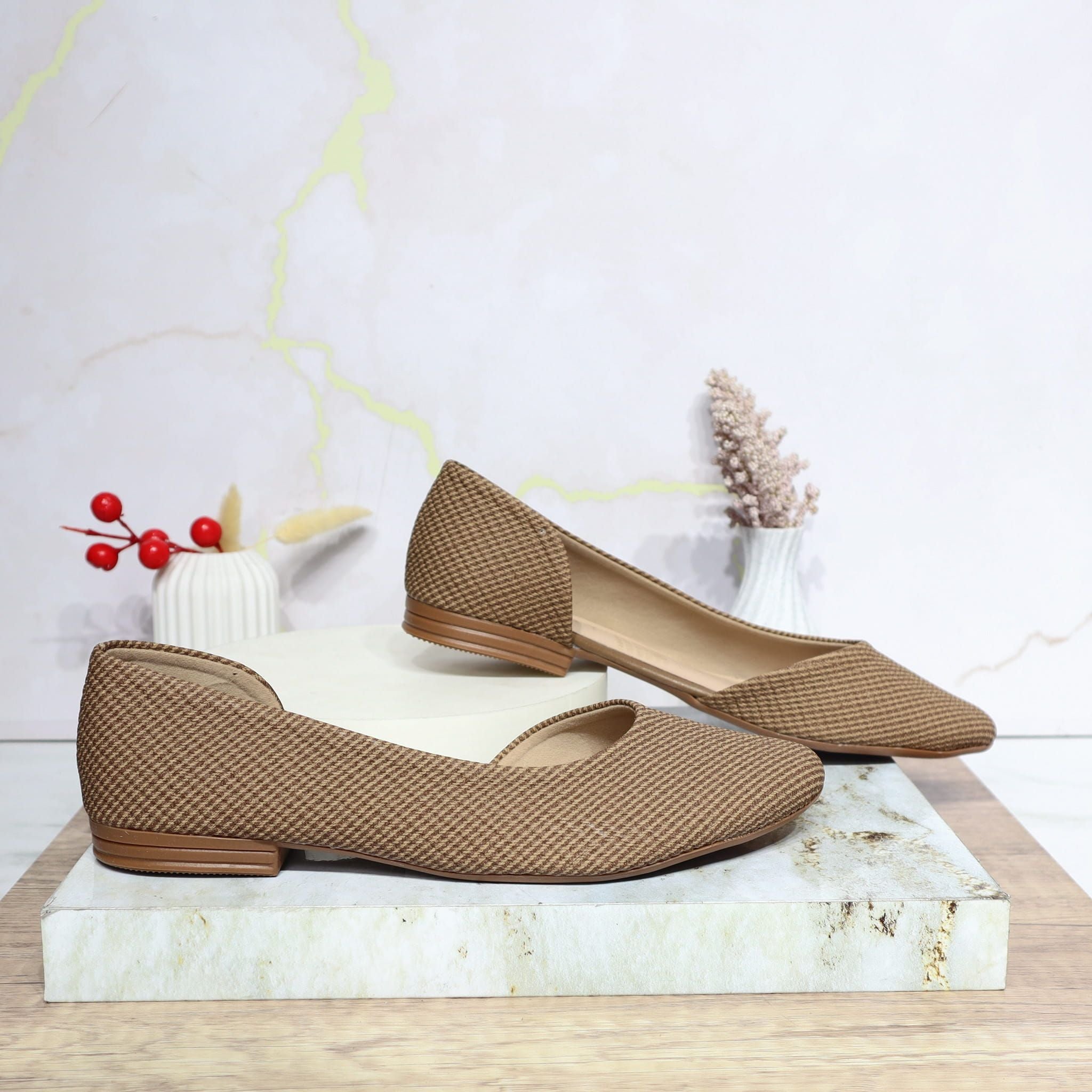 Baleta taupe para mujer 1166-Z147