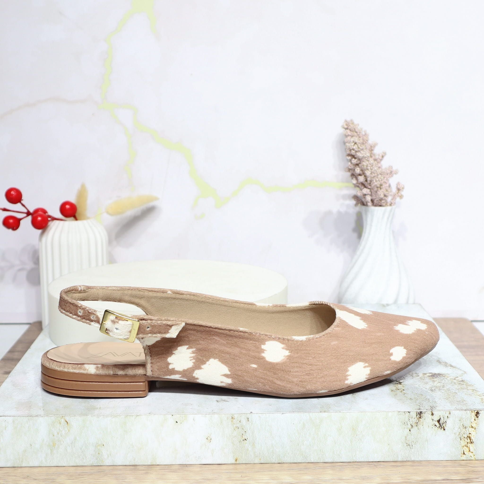 Baleta bambi taupe para mujer 1480-Z147