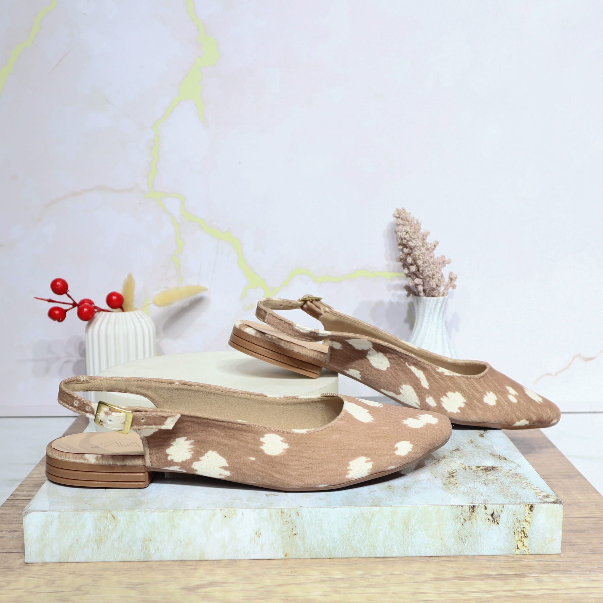 Baleta bambi taupe para mujer 1480-Z147