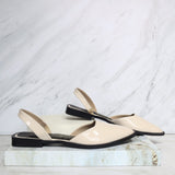 Baleta destalonada beige para mujer 1772-Z147