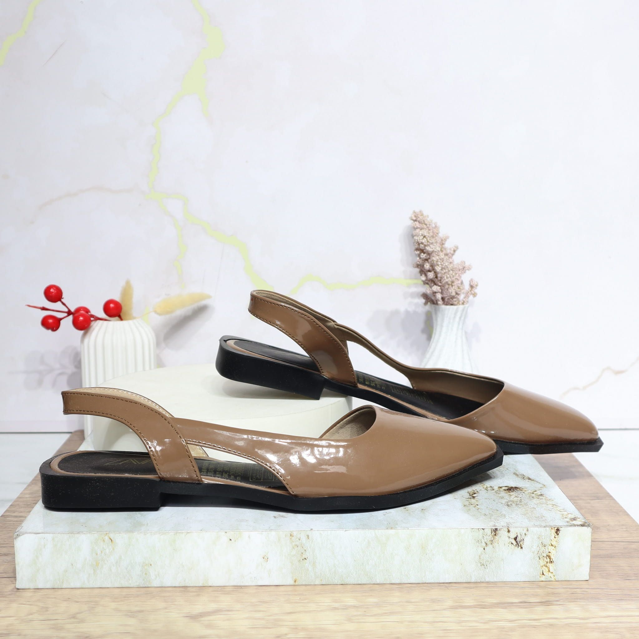 Baleta taupe para mujer 1794-Z147
