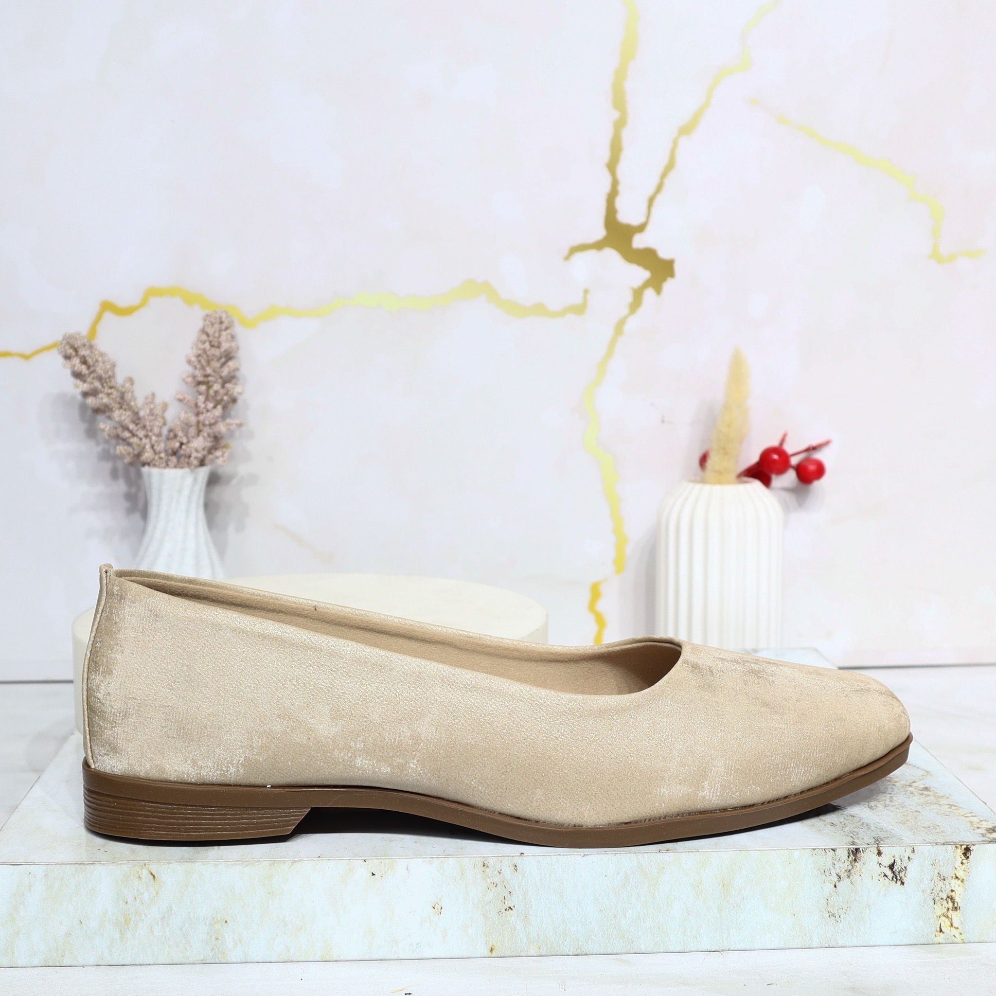 Baleta beige para mujer 1813-Z147