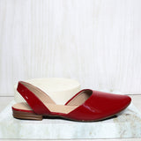 Baleta cerrada rojo para mujer 1865-Z147
