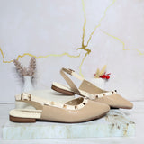 Baleta beige x charol para mujer 2464-Z388