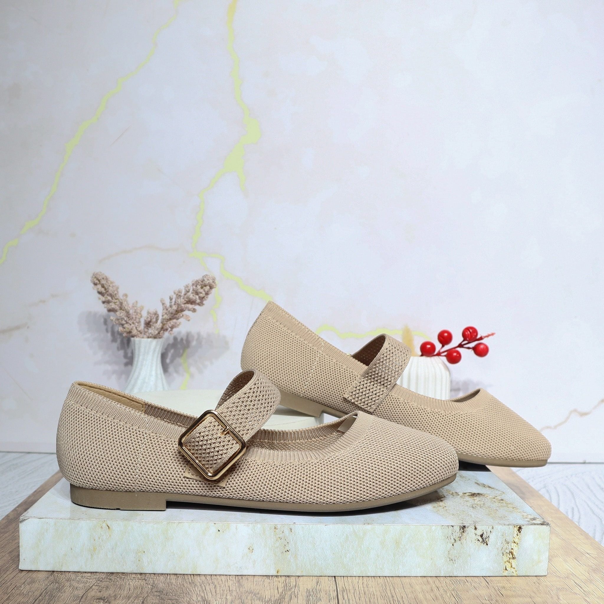 Baleta beige para mujer 25142-Z717