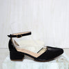 Tacon 3 1/2 cerrado negro dream x charol para mujer 324137-Z132