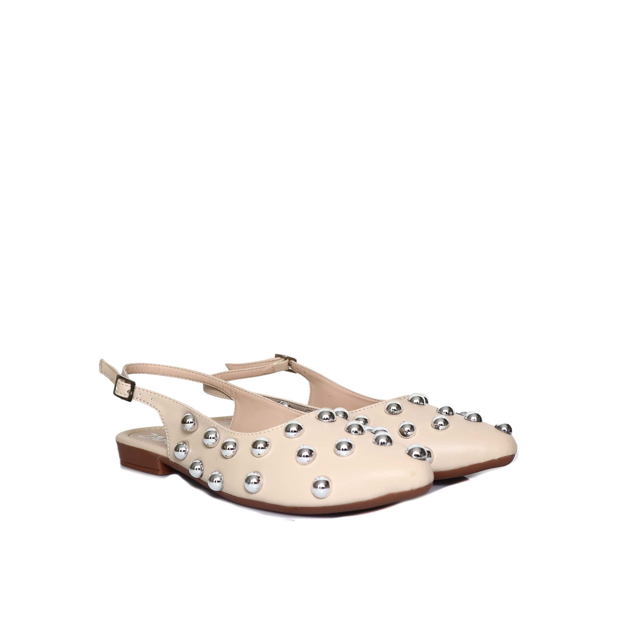Baleta beige para mujer 430-Z191