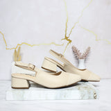 Tacon beige x charol para mujer 435C-Z610