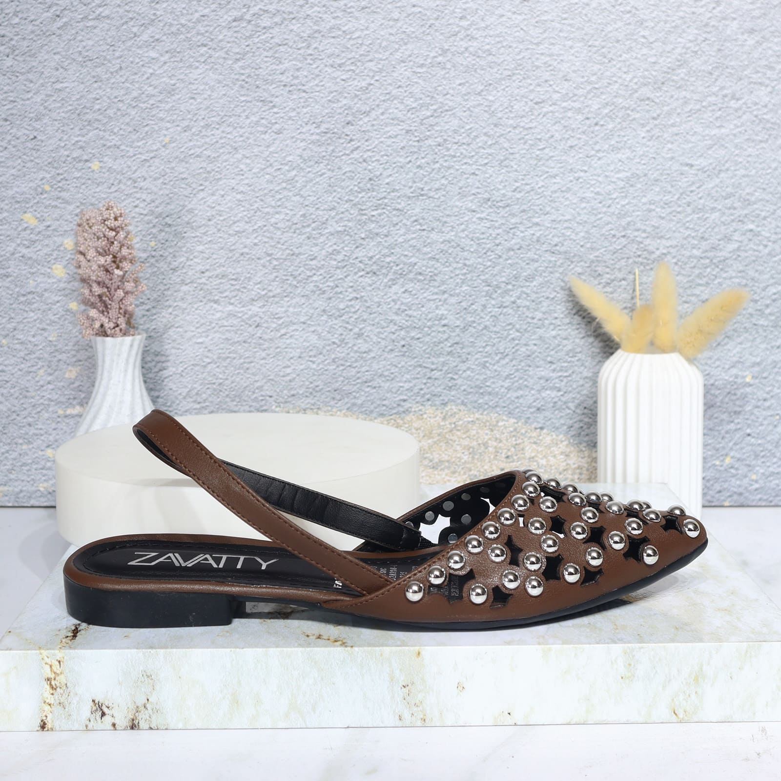 Baleta chocolate para mujer A312-Z436