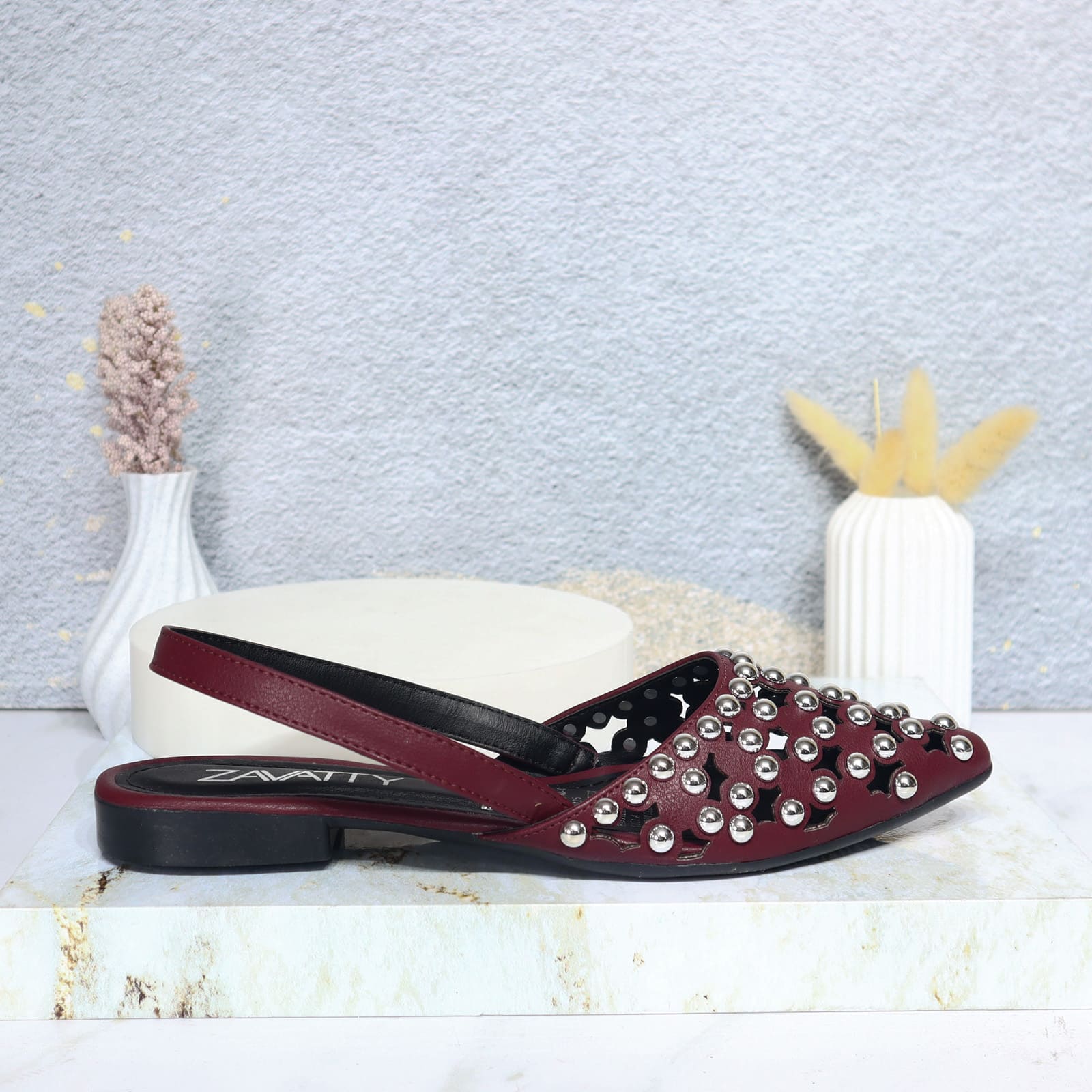 Baleta vinotinto para mujer A312-Z436