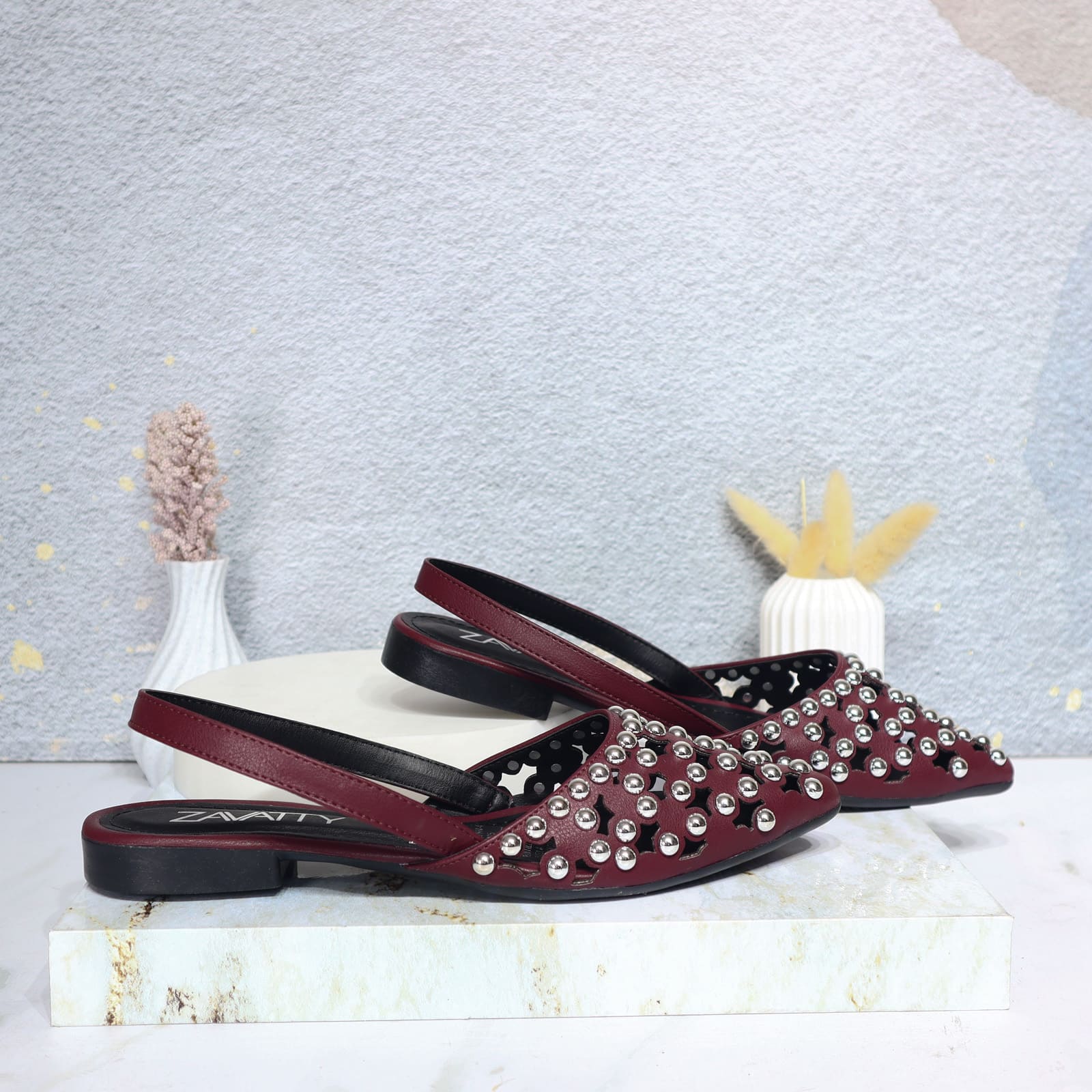 Baleta vinotinto para mujer A312-Z436